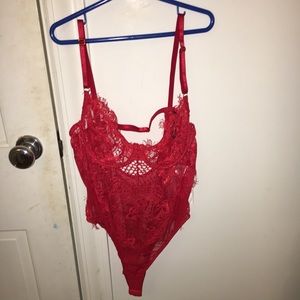 Red Lace Body Suit